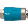 Innesto di sicurezza 9000-060, 1/4 (blu, per tubo aria compressa)