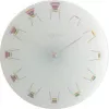 NeXtime orologio 8809 Chair, Ø30 cm, da parete, bianco/multicolore