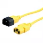 ROLINE 19.08.1532 Cavo di alimentazione giallo 3 m IEC 320 (19.08.1532)