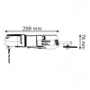Bosch GWB 10 RE Professional 0601132703 trapano angolare, 400 W, 1300 giri/min, 5,5 Nm, mandrino a cremagliera, blu/nero