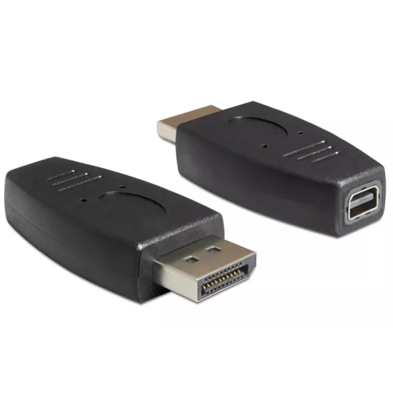 DeLOCK - adattatore DisplayPort - DisplayPort (M) a Mini DisplayPort (F) - nero