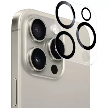 Vetro protezione fotocamera NEVOGLASS 3D (trasparente/nero, iPhone 17 Pro)