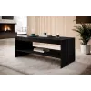 PAFOS Panca / Tavolo 120x60x50 cm nero opaco