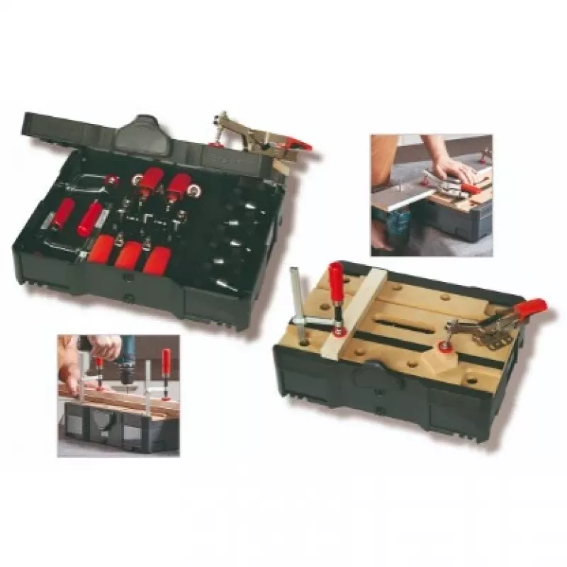 Morsetto a vite BESSEY STC-S-MFT nero rosso argento legno 14 pz.