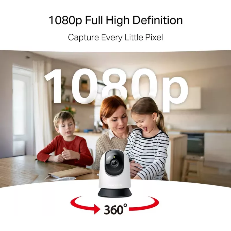 TP-LINK Mercusys MC200 telecamera di sicurezza Wi-Fi domestica con rotazione e inclinazione