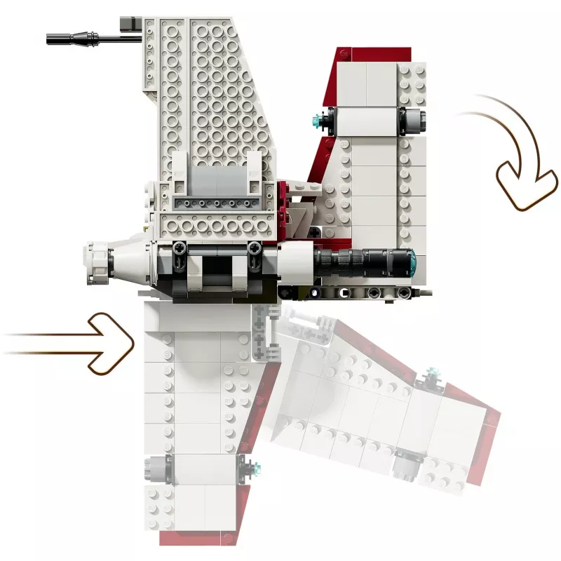 Set da costruzione LEGO Star Wars V-19 Torrent Fighter 75432 — 567 pezzi, 3 minifigure, modello da esposizione e gioco