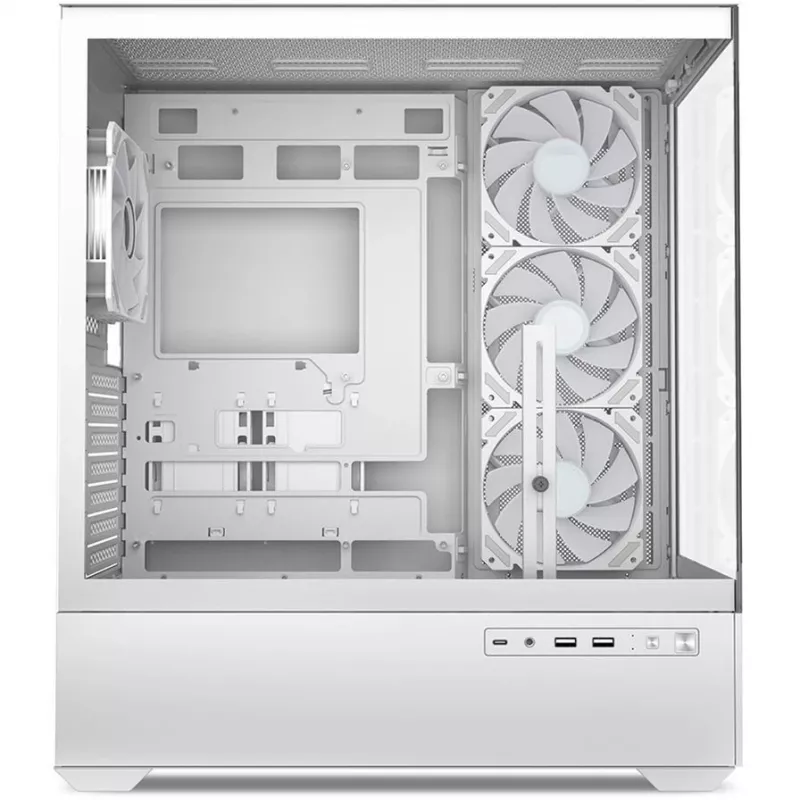 Case PC Sharkoon AK6 RGB, ATX, bianco