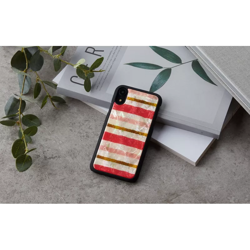 Custodia per smartphone iKins per iPhone XR — design short cake, nero