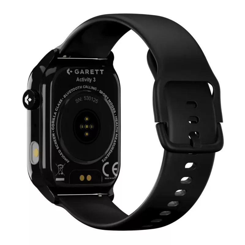 Smartwatch Garett Activity 3 nero — funzioni base di fitness e notifiche
