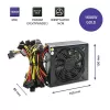 Alimentatore QOLTEC Gaming Miner 1600W Gold, 1600 W, ATX, efficienza Gold
