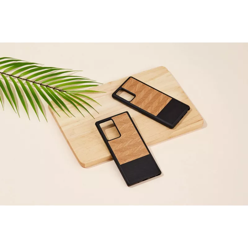 Custodia per smartphone Man and Wood Galaxy Note 20 spina di pesce nero