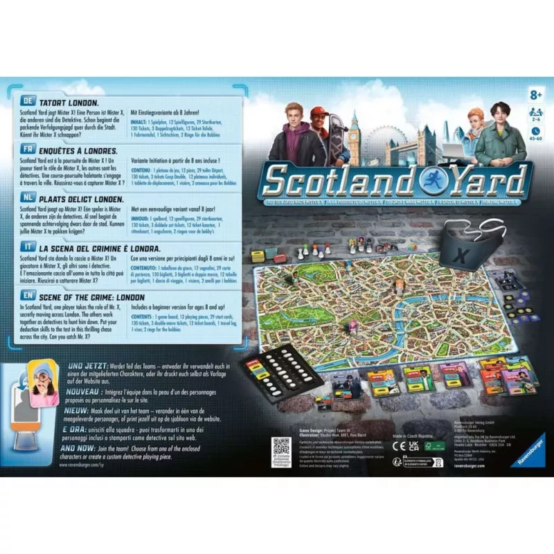 Ravensburger 27515 Scotland Yard gioco da tavolo (nuova edizione), 2-6 giocatori