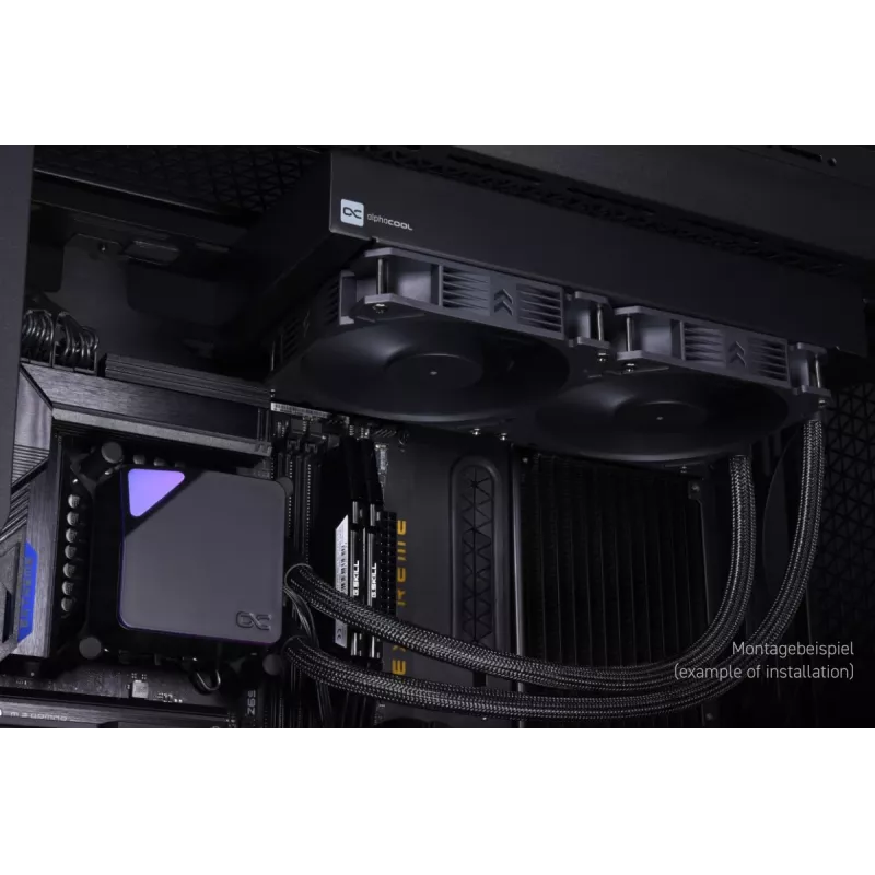 Dissipatore a liquido All-in-One Alphacool Core Ocean T38 AIO 280 mm 14 cm nero