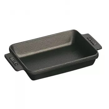 Mini backplate rettangolare Staub 250 ml, nero