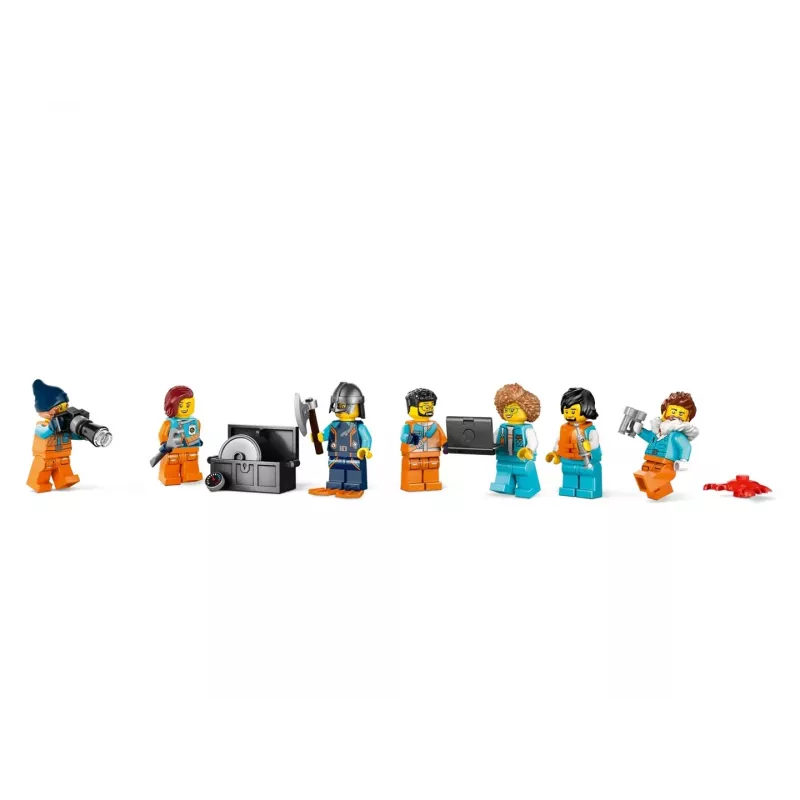 Giocattolo da costruzione LEGO City nave da spedizione artica 60368 — 815 pezzi, 7+ anni, include 4 minifigure