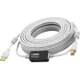 Cavo USB 2.0 Vision bianco 15 m USB A a USB B 0,48 Gbit/s