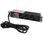 Extralink 10 1U 3 prese EU Type PDU con interruttore PDU 3-EU