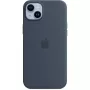 Custodia in silicone con cover Apple iPhone 14 Plus MagSafe blu tempesta