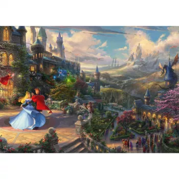 Puzzle Schmidt Spiele Thomas Kinkade Studios Disney Dreams Collections La bella addormentata 1000 pezzi