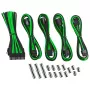 Set prolunga cavi CableMod CM-CAB-CKIT-N86KKLG-R — prolunghe di alimentazione 8+6 pin, nero/verde