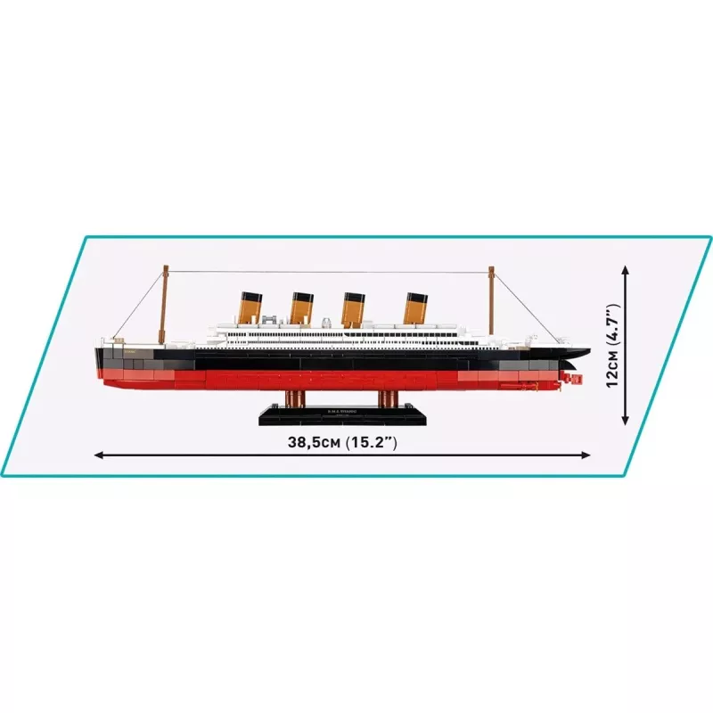 Set da costruzione Cobi R.M.S. Titanic modello 593 pezzi COBI-1680 — mattoncini in scala
