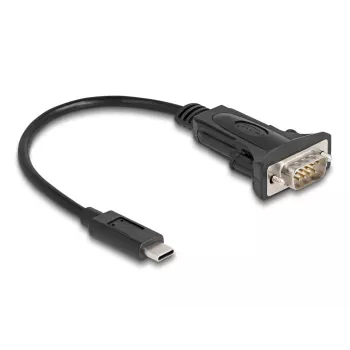 Adattatore DeLOCK USB Type-C a RS-232 D-Sub 9 poli maschio 0,25 m