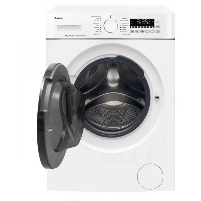 Lavatrice Amica capacità 8 kg, classe energetica A, 1400 giri/min, 16 programmi, bianco