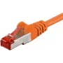 Wentronic Goobay cavo patch CAT 6, S/FTP (PiMF), arancione, 7,5 m - LSZH senza alogeni, rame (93477)