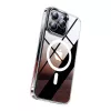 Custodia protettiva magnetica Torras GUARDIAN per iPhone 15 Pro Clear finitura Diamond