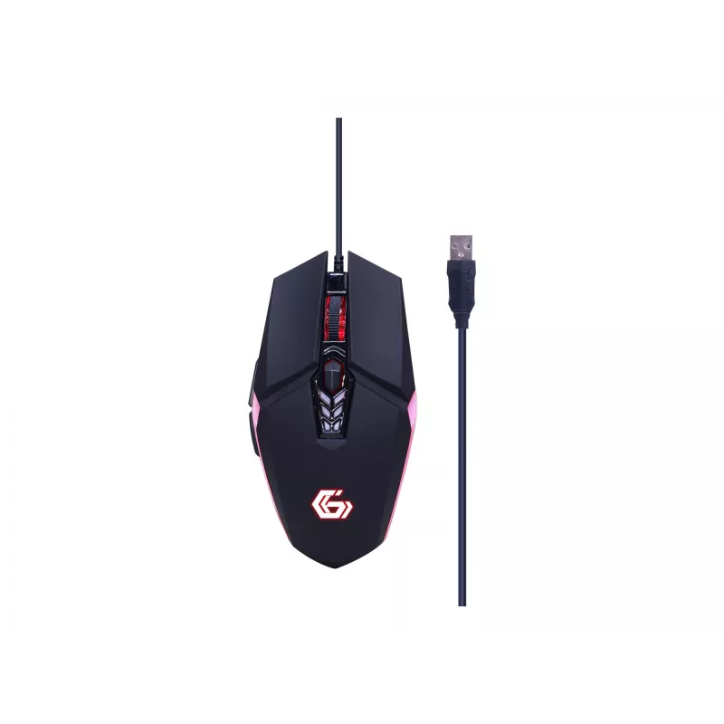 Tastiera e mouse da gaming GEMBIRD GGS-UMGL4-02 - full-size USB QWERTY US-inglese, nero, retroilluminazione LED
