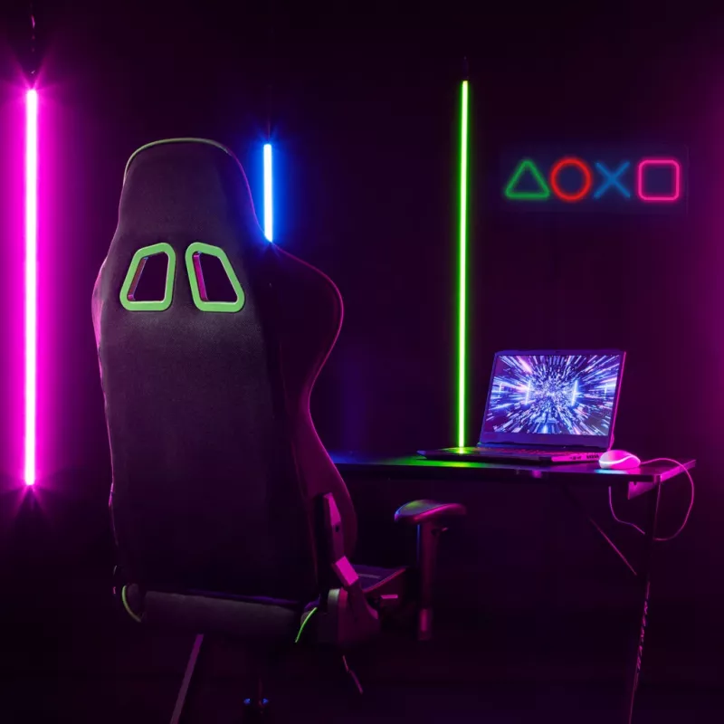 Pannello neon gaming MANTA SNL111MT – simboli LED decorativi per setup gaming