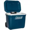 Coleman 50QT Xtreme borsa termica con ruote, blu, plastica, poliuretano (PU), nero, 47 l, 113 kg