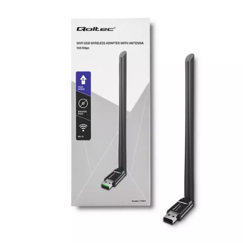 Scheda di rete Qoltec 57001 WLAN 150 Mbit/s
