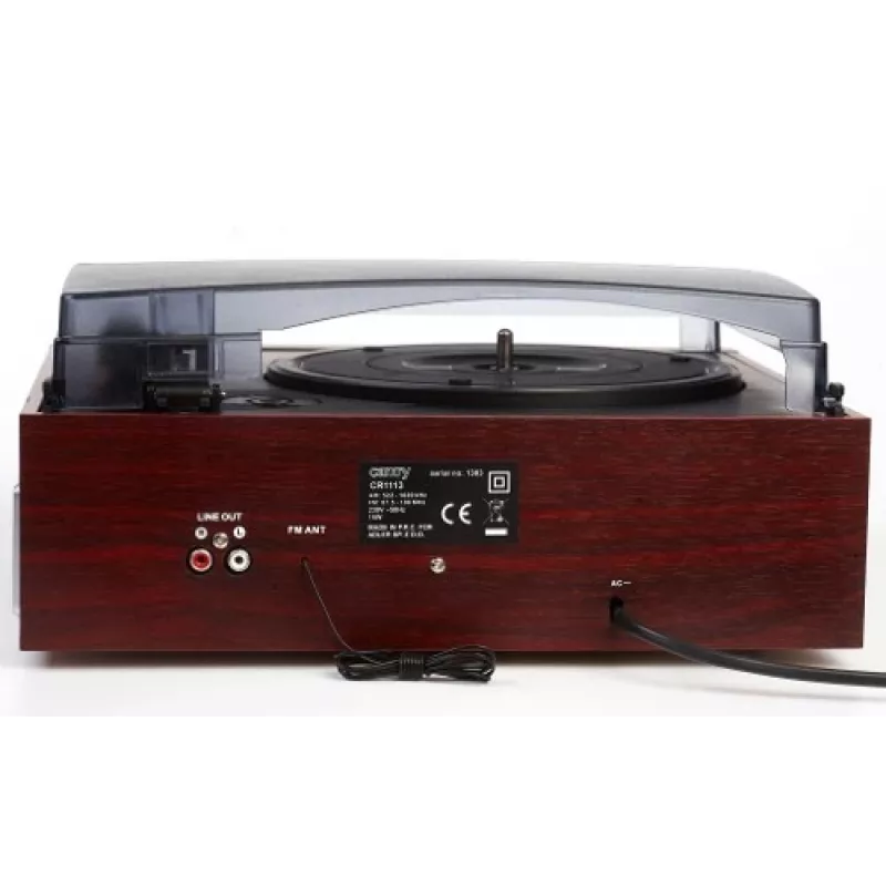 Camry Premium CR1113 giradischi a cinghia con radio, nero