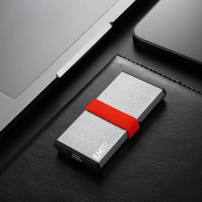 SSD Emtec 256GB Mini USB Type-C USB 3.2 Gen 2x2 argento