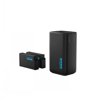 Caricabatterie per action camera GoPro MAX2 Dual Battery Charger con 2 batterie