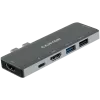 Lettore di schede SD Canyon DS-5 USB 2.0 Type-C grigio 60 Hz