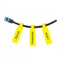 Etichette termiche NIIMBOT 12,5×74+35 mm, rotolo da 65 etichette, giallo
