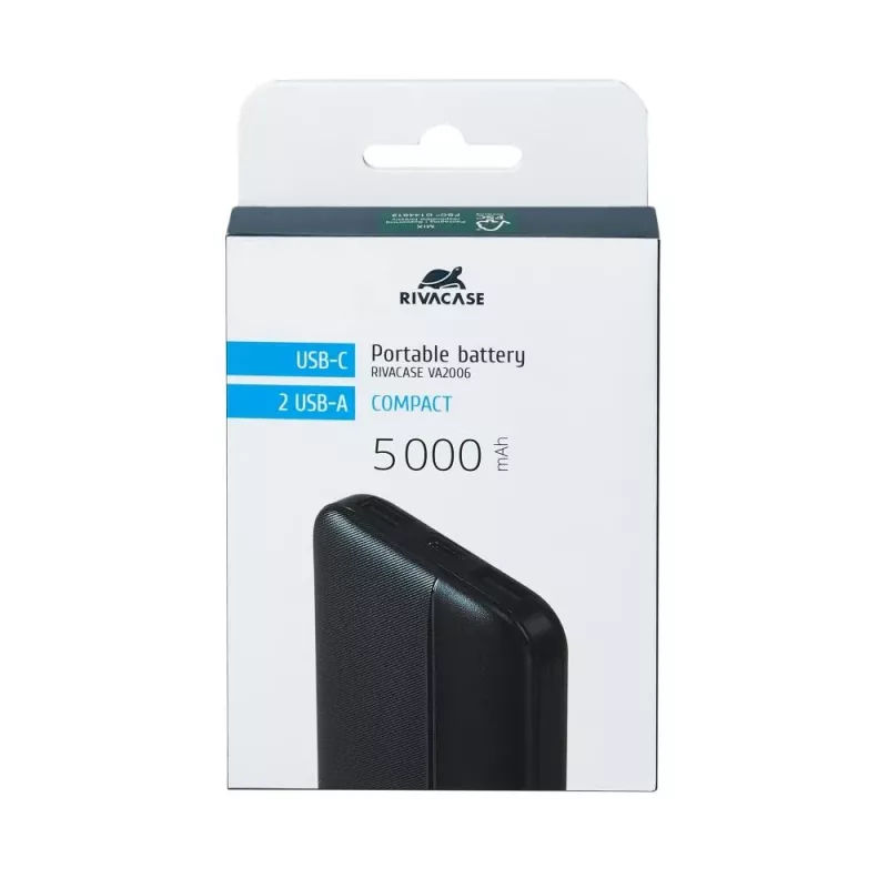 Powerbank USB 5000MAH/VA2006 nero Rivacase