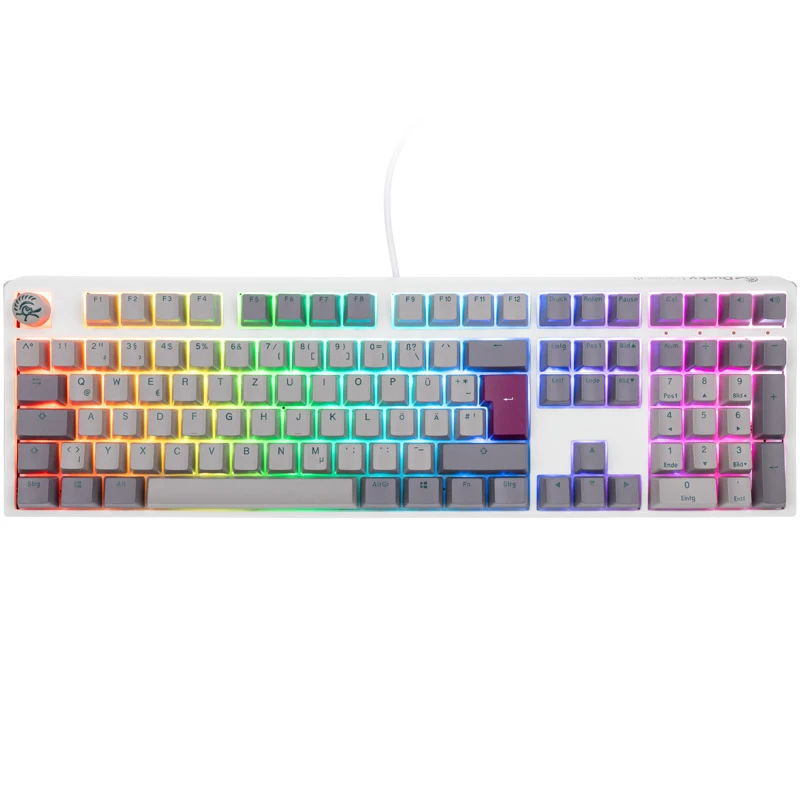 Tastiera Ducky One 3 RGB gaming USB QWERTY US English grigio