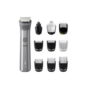 Rifinitore tutto in uno Philips MG5920/15 Serie 5000, acciaio inossidabile, 0,5 mm, 1,6 cm, 1 mm, barba, orecchie, naso, batteria