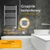Termoarredo elettrico per bagno Adler AD 7824 600 W, bianco, IP24, a parete, 500×900 mm