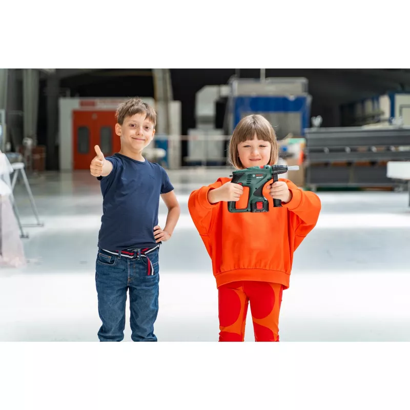Theo Klein trapano a percussione Bosch per bambini, effetti sonori e luminosi, gioco di ruolo