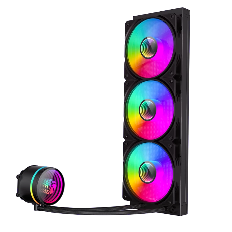 Gamemax | Dissipatore a liquido per CPU | ICEBURG 360 INFINITY | nero