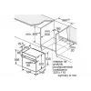 Forno elettrico da incasso Bosch HBG537FB4 con capacità 71 L, aria calda 4D, EcoClean, grill, termometro