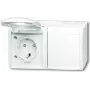 BUSCH JAEGER 2084-0-0723 - CEE 7/3 - 2P+E - bianco - IP44 - 250 V - 16 A