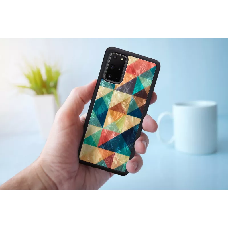 Custodia protettiva iKins per Samsung Galaxy S20+ Mosaico nero