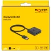 Delock - Ripartitore/commutatore video - 8K, bidirezionale - 2 x DisplayPort - desktop (18906)
