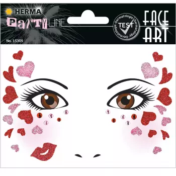 Adesivo decorativo HERMA 15309 rosa rosso 1 pezzo