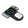 Belkin WIZ021VFBK – stazione di ricarica wireless 2-in-1 con tecnologia Qi2 15 W, nero